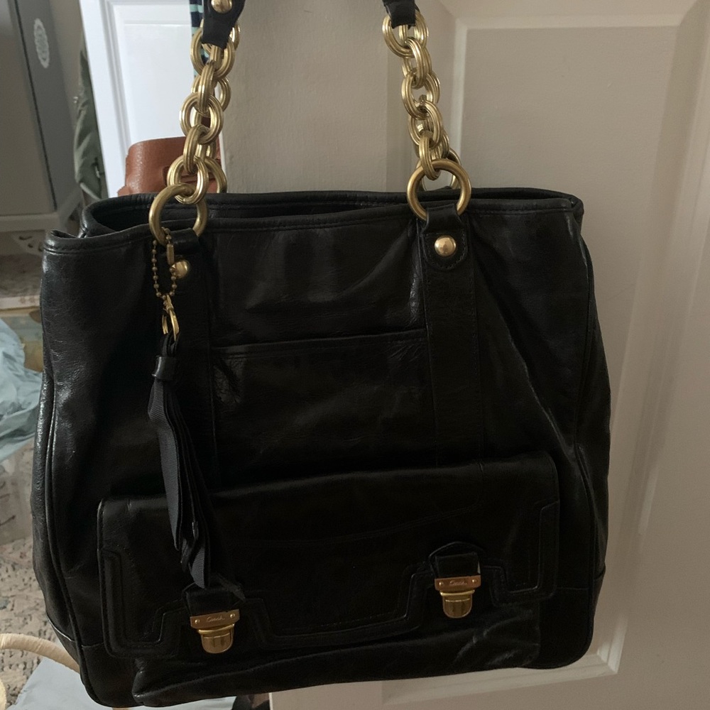 Coach leather bag